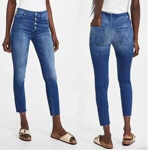 Mother Denim The Pixie Ankle Fray Jeans Second Thyme Around‎ Women's Size 25